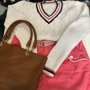 Adorably, cute and preppy mini. Bubblegum pink corduroy by Tommy Hilfiger.